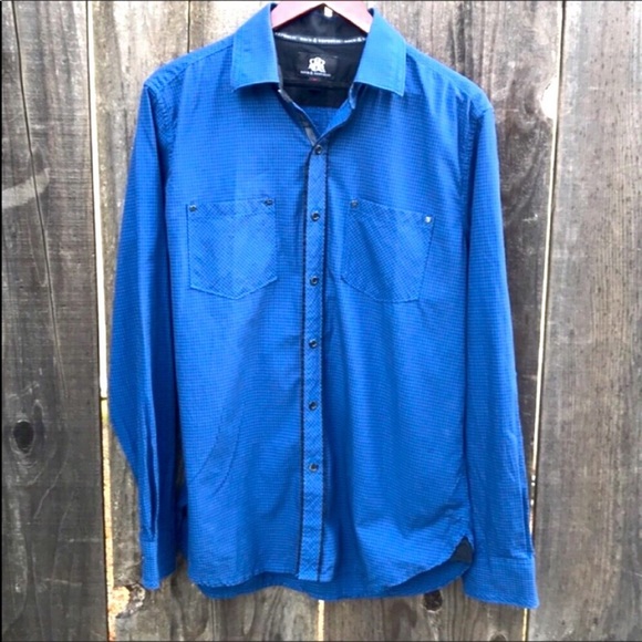 Rock & Republic Other - Rock & Republic Blue Button Front Shirt